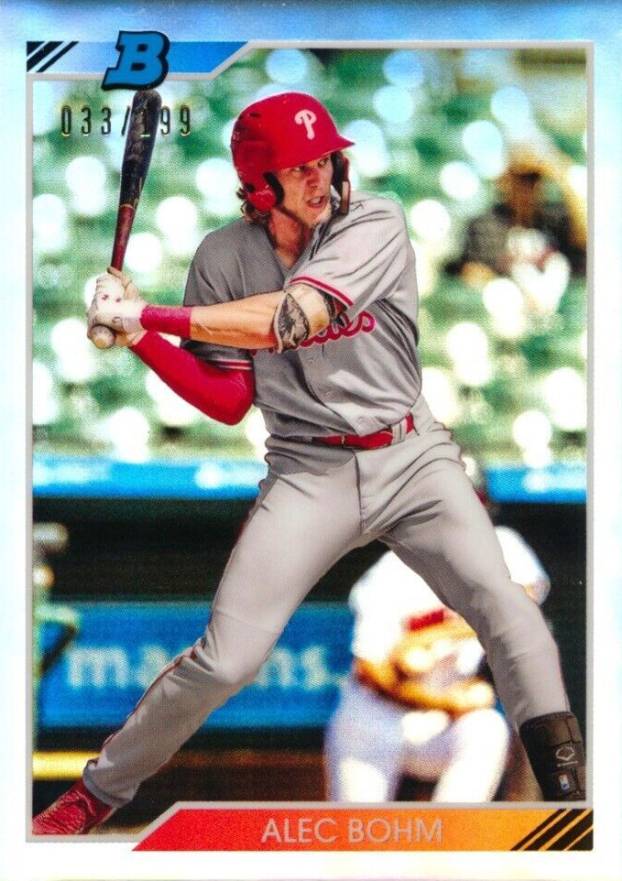 2020 Bowman Heritage Chrome Prospects Alec Bohm #AB Baseball Card