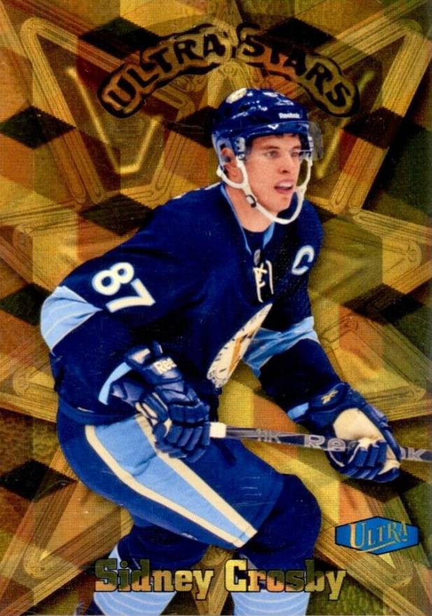 2012 Fleer Retro Ultra Stars Gold Sidney Crosby #13 Hockey Card