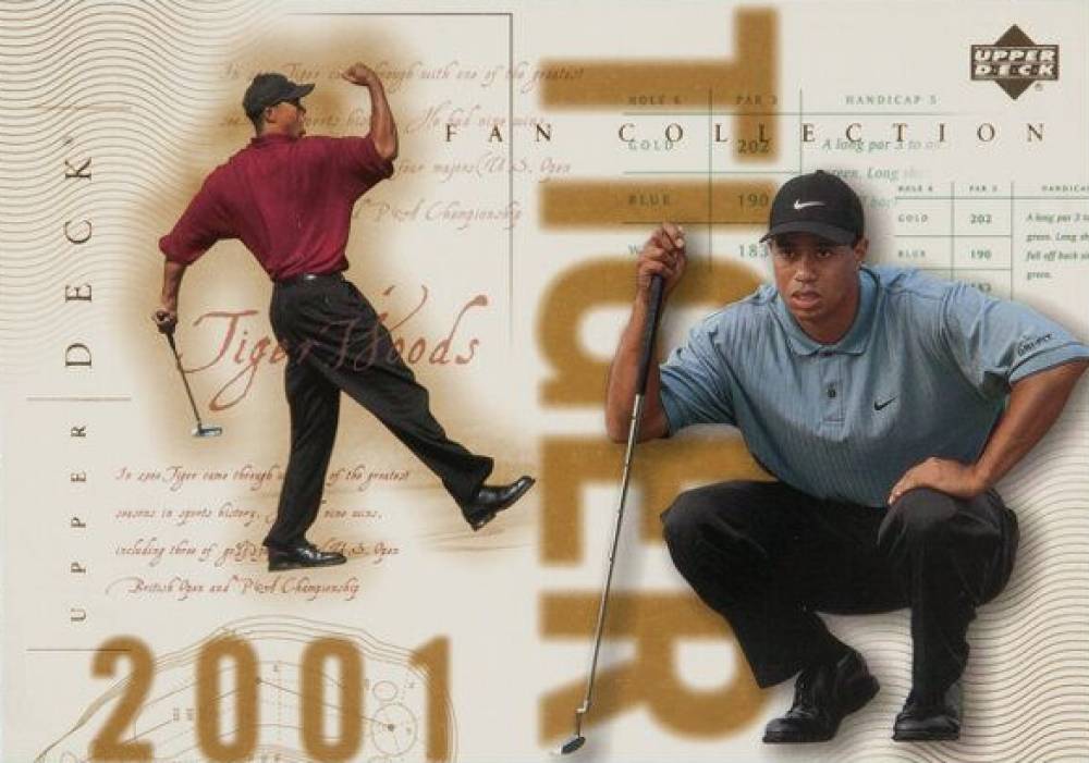 2001 Upper Deck Digital Fan Collection Tiger Woods #TW Golf Card