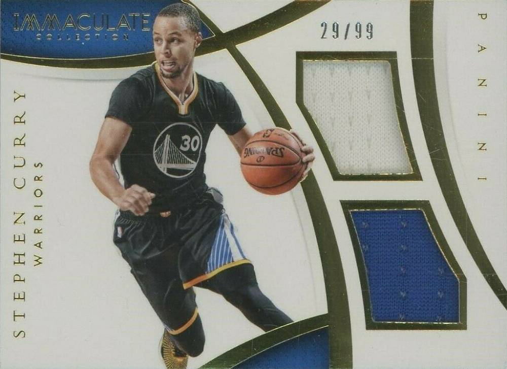 2014 Panini Immaculate Collection Dual Memorabilia Stephen Curry #DM-SC Basketball Card