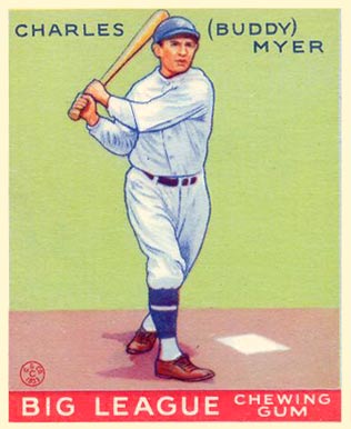 1933 Goudey World Wide Gum Charles Myer #78 Baseball Card