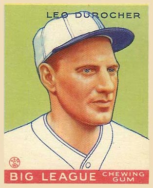1933 Goudey World Wide Gum Leo Durocher #74 Baseball Card