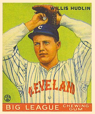 1933 Goudey World Wide Gum Willis Hudlin #72 Baseball Card