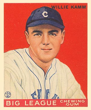 1933 Goudey World Wide Gum Willie Kamm #68 Baseball Card