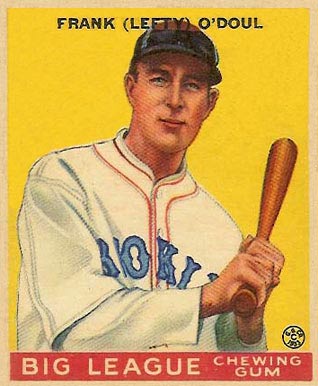 1933 Goudey World Wide Gum Frank O'Doul #58 Baseball Card