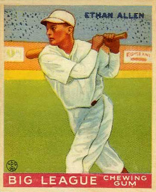 1933 Goudey World Wide Gum Ethan Allen #46 Baseball Card