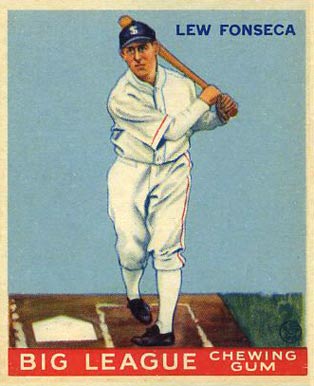 1933 Goudey World Wide Gum Lew Fonseca #43 Baseball Card