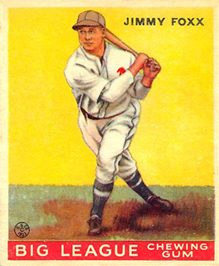 1933 Goudey World Wide Gum Jimmy Foxx #29 Baseball Card
