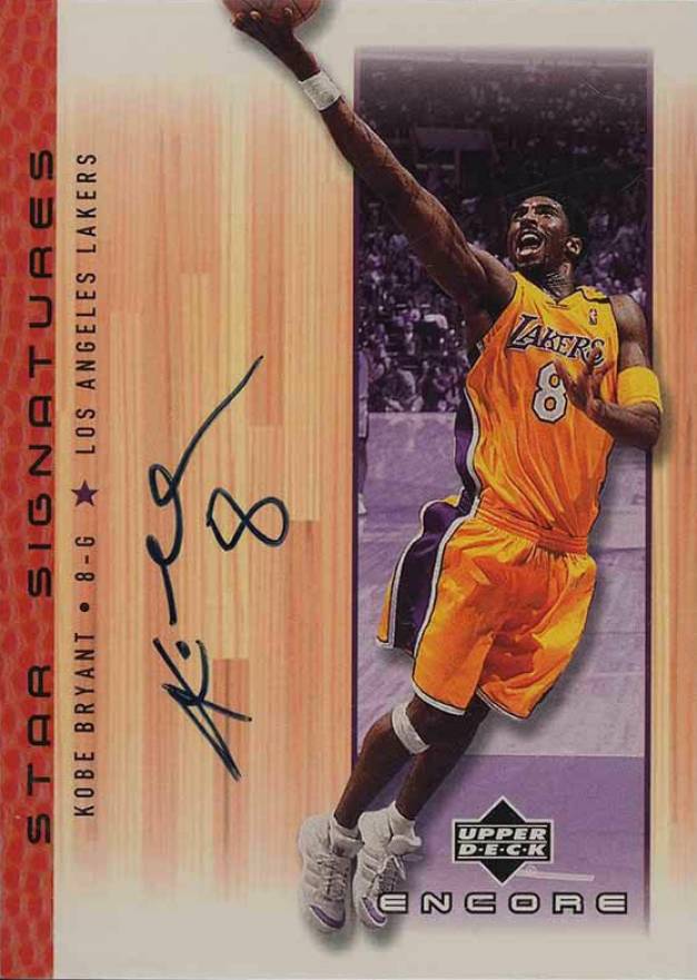 2000 Upper Deck Encore Star Signatures Kobe Bryant #KB Basketball Card