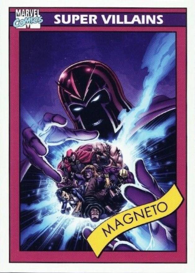 2015 Fleer Retro Marvel 1990 Impel Marvel Universe Magneto #6 Non-Sports Card