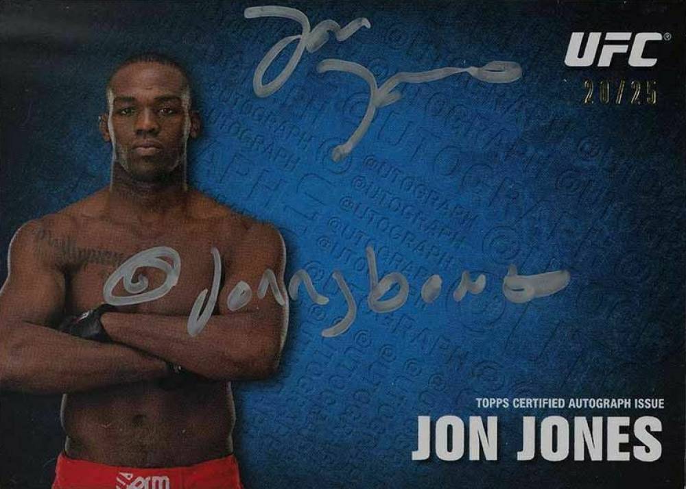 2013 Topps UFC Knockout @Utographs Jon Jones #JJ Other Sports Card