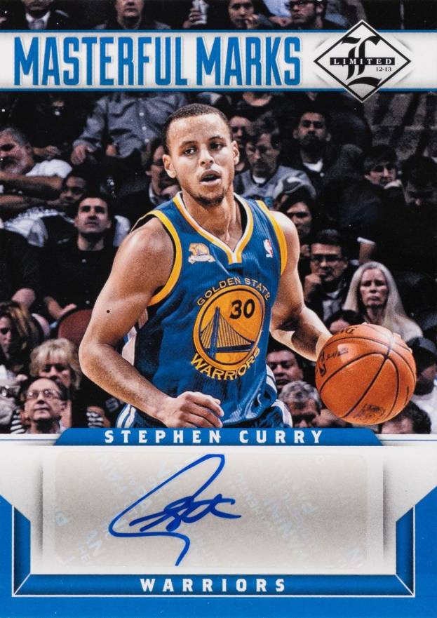 2012 Panini Limited Masterful Marks Stephen Curry #18 Basketball Card