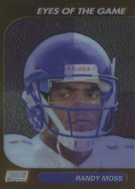 1999 Stadium Club Chrome Eyes of the Game Randy Moss #26 Football Card