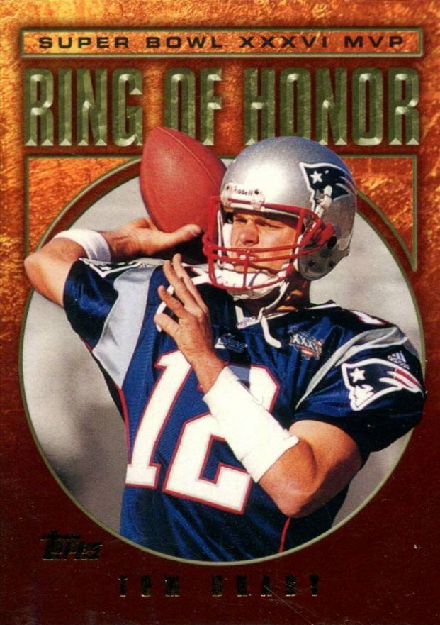 2002 Topps Ring of Honor Tom Brady #TB36 Football Card