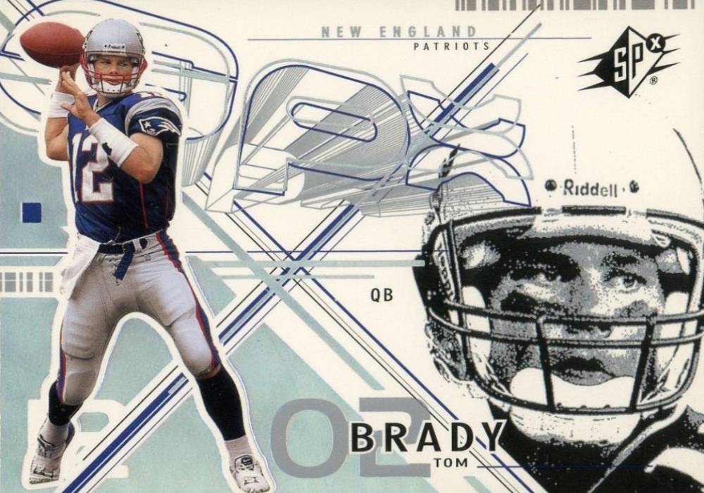 2002 SPx Tom Brady #6 Football Card