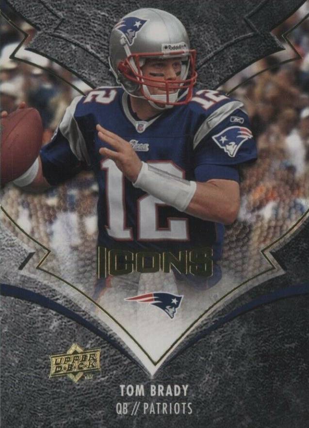 2008 Upper Deck Icons Tom Brady #58 Football Card