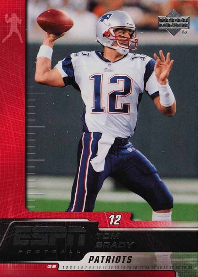 2005 Upper Deck ESPN Tom Brady #58 Football Card