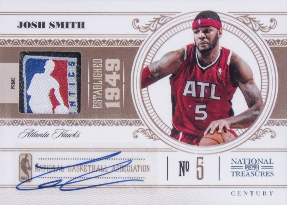 2010 Playoff National Treasures Josh Smith #1 Basketball Card