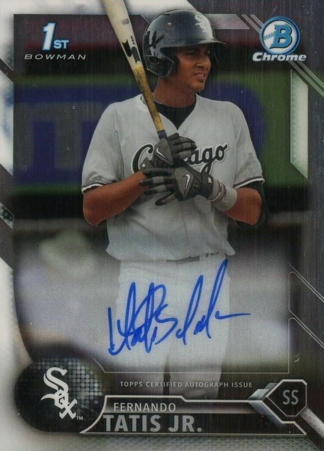 2016 Bowman Chrome Prospects Autographs Fernando Tatis Jr. #FT Baseball Card