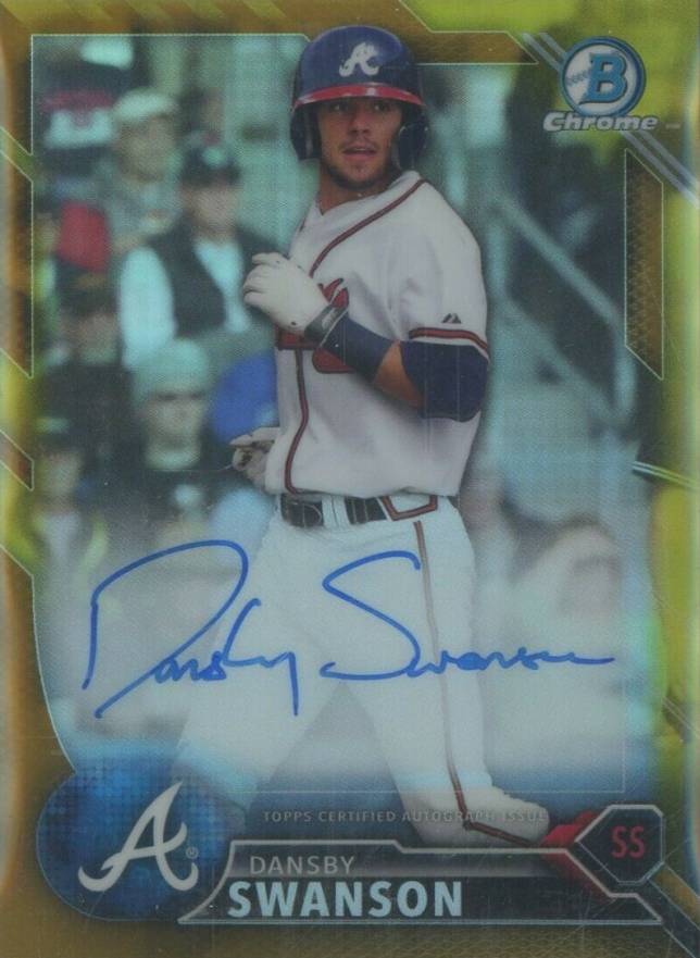 2016 Bowman Prospect Autographs Dansby Swanson #DAS Baseball Card