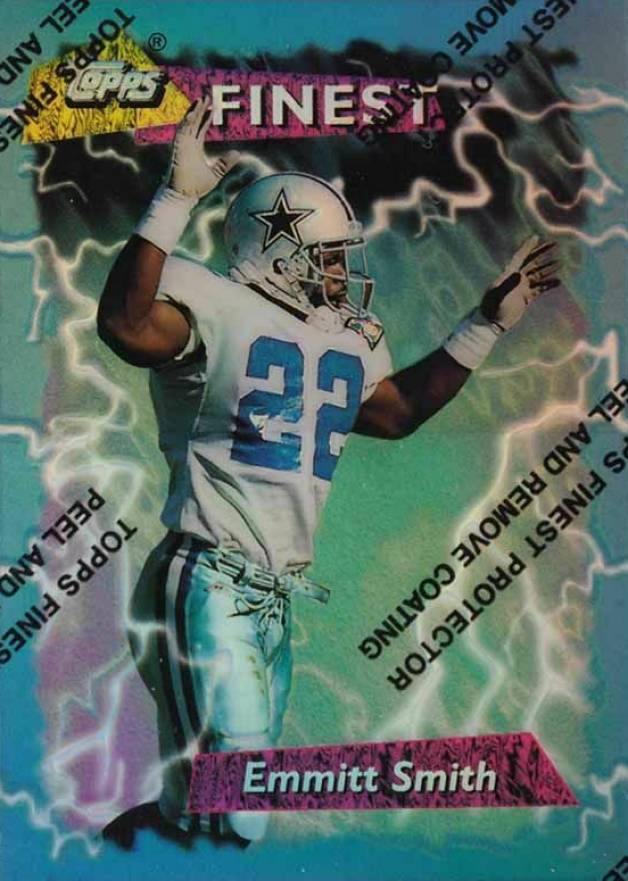 1995 Topps Finest Boosters Emmitt Smith #180 Football Card