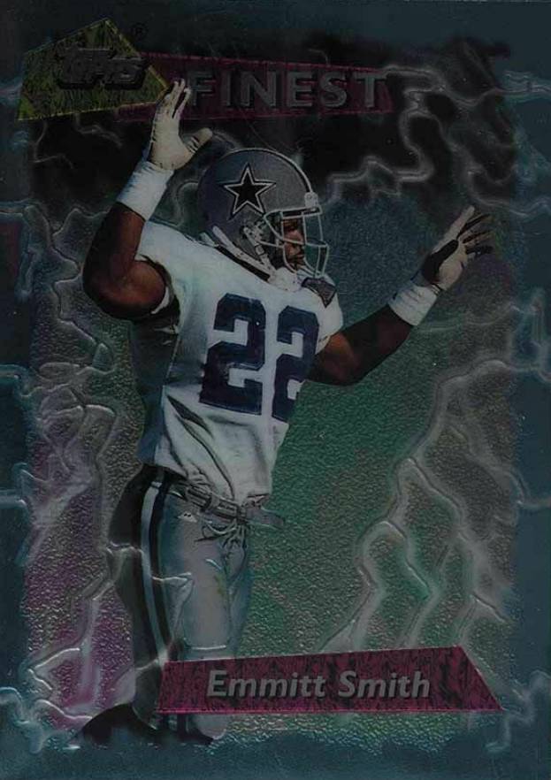 1995 Topps Finest Boosters Emmitt Smith #180 Football Card