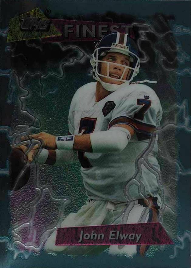 1995 Topps Finest Boosters John Elway #182 Football Card