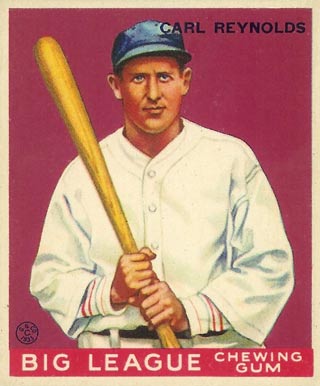 1934 Goudey World Wide Gum  Carl Reynolds #12 Baseball Card