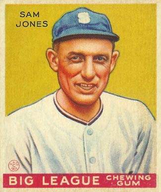 1934 Goudey World Wide Gum  Sam Jones #31 Baseball Card