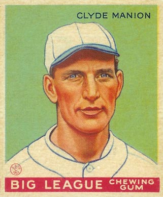 1934 Goudey World Wide Gum  Clyde Manion #35 Baseball Card