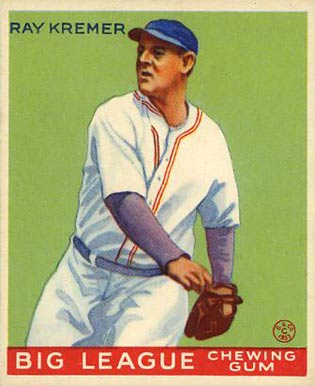 1934 Goudey World Wide Gum  Ray Kremer #38 Baseball Card