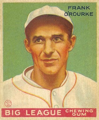 1934 Goudey World Wide Gum  Frank O'Rourke #43 Baseball Card