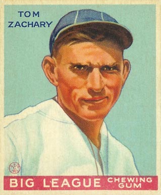 1934 Goudey World Wide Gum  Tom Zachary #47 Baseball Card