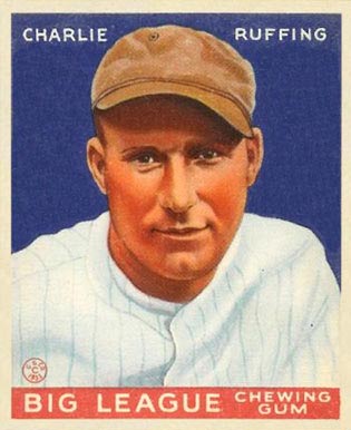 1934 Goudey World Wide Gum  Charlie Ruffing #48 Baseball Card