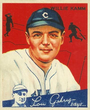 1934 Goudey World Wide Gum  Willie Kamm #60 Baseball Card