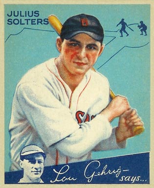 1934 Goudey World Wide Gum  Julius Solters #77 Baseball Card