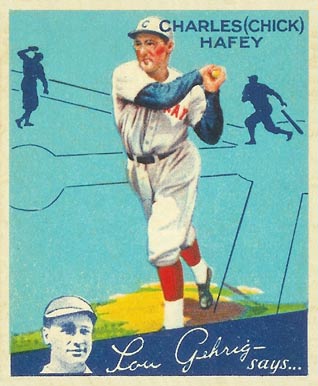 1934 Goudey World Wide Gum  Chick Hafey #78 Baseball Card