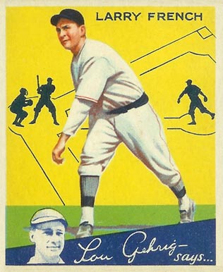 1934 Goudey World Wide Gum  Larry French #79 Baseball Card
