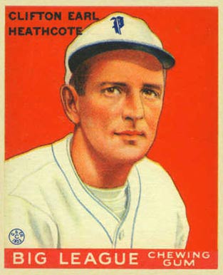 1934 Goudey World Wide Gum  Clifton Heathcote #9 Baseball Card