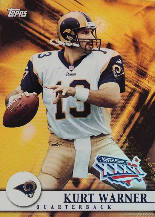 2001 Topps Super Bowl Super Bowl XXXIX Kurt Warner #15 Football Card