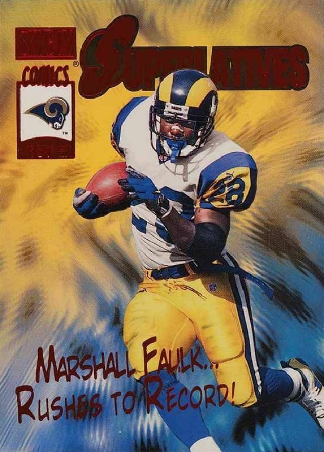 2000 Skybox Superlatives Marshall Faulk #4 Football Card