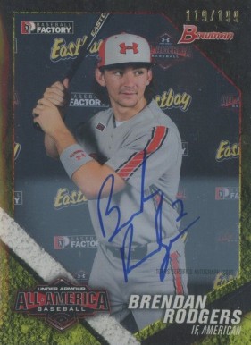 2014 Bowman Under Armour All-American-Autographs Brendan Rodgers #UAA13 Baseball Card