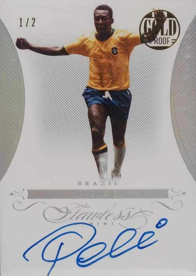 2016 Panini Flawless Gold Proof Autographs Pele #FS-P Soccer Card
