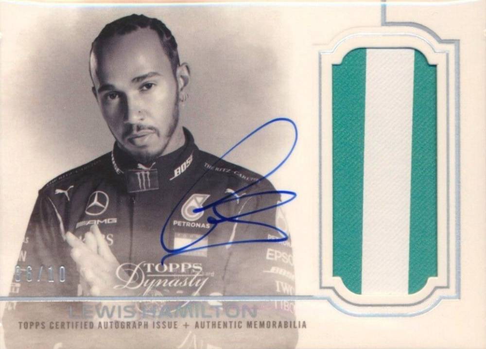 2020 Topps Dynasty Formula 1 Autographed Patch Lewis Hamilton #LH Other Sports Card