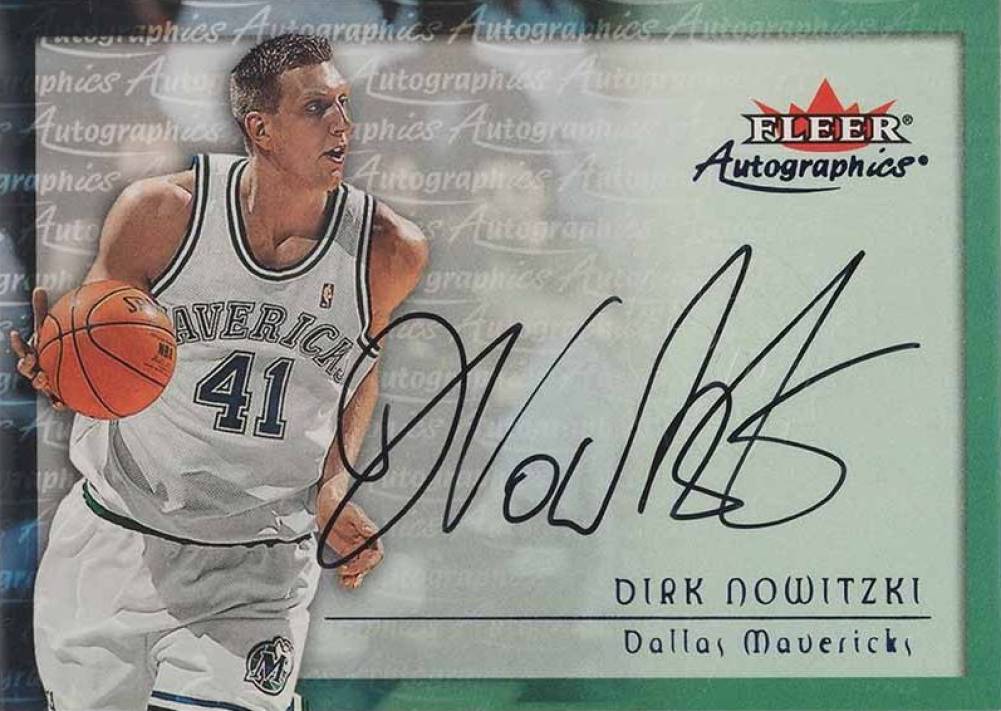 2000 Fleer Autographics Dirk Nowitzki # Basketball Card
