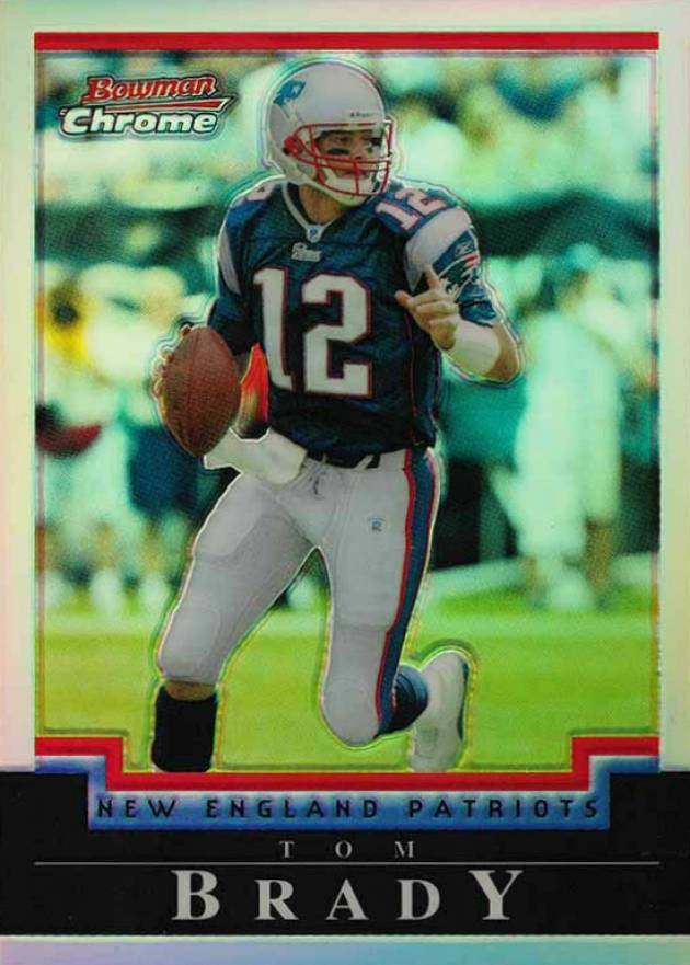 2004 Bowman Chrome Tom Brady #106 Football Card