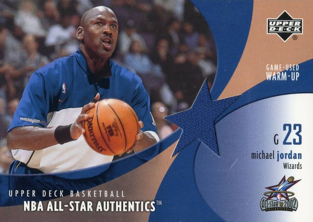 2002 Upper Deck All-Star Authentics  Michael Jordan #MJ-AW Basketball Card