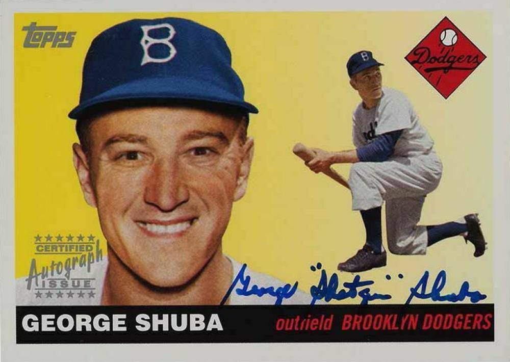 2005 Topps Dem Bums George Shuba #DBAGS Baseball Card