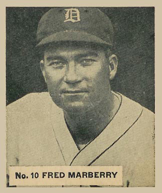 1936 Goudey World Wide Gum Fred Marberry #10 Baseball Card
