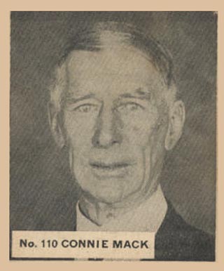 1936 Goudey World Wide Gum Connie Mack #110 Baseball Card